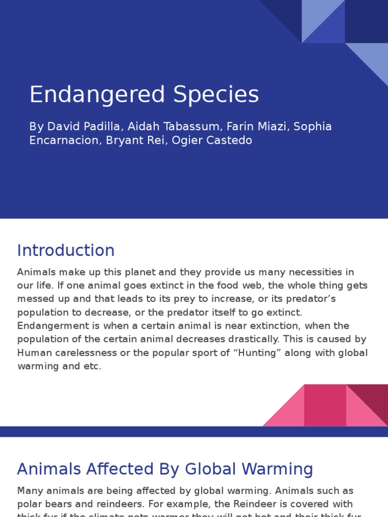 Ways to Protect Endangered Species | PDF | Endangered Species | Polar Bear