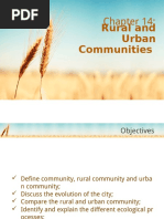 Chapter 14 - Rural & Urban Communities