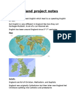 England Project Notes