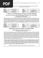 A Survey on Clustering Concepts in Data Mining