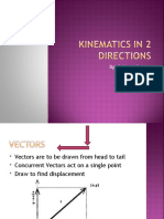 Kinematics in 2 Directions