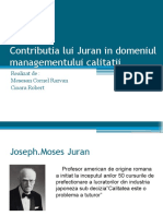 Contributia Lui Juran in Domeniul Managementului Calitatii