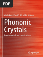 Abdelkrim Khelif, Ali Adibi Eds. Phononic Crystals Fundamentals and Applications