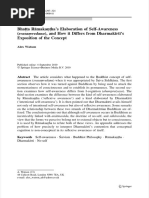 Alex Watson - Bhatta Ramakantha's Elaboration of Self-Awareness and How It Differs From Dharmakirti's Exposition of The Concept