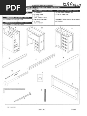 canyon bunk bed