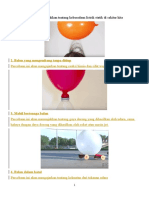 5 Percobaan Sains Menyenangkan Dengan Menggunakan Balon