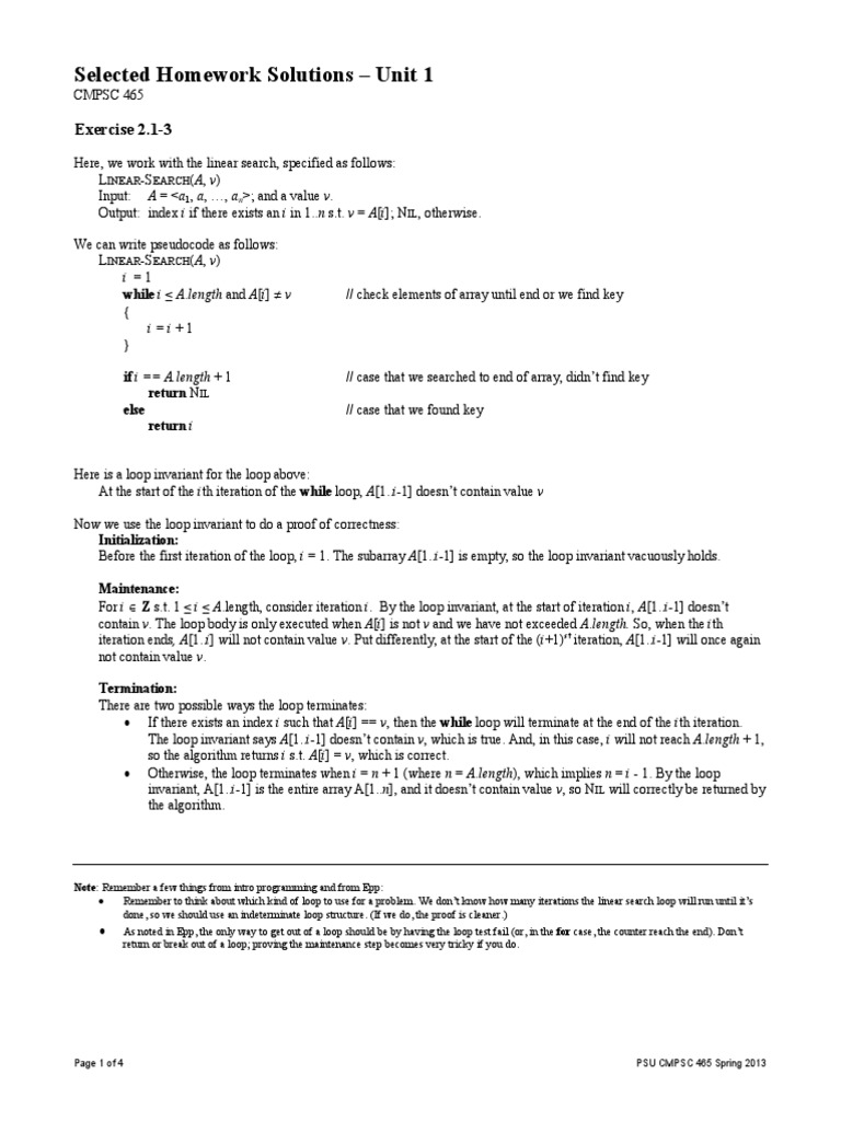 Clrs Solution Collection | Time Complexity | Control Flow