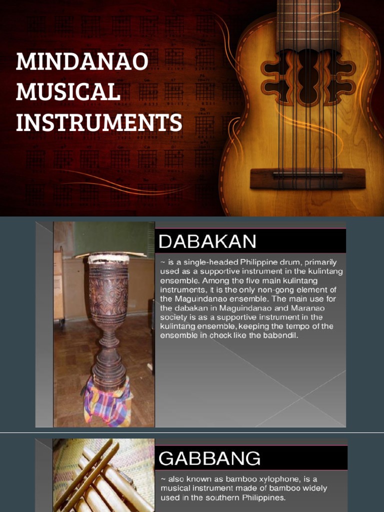 Mindanao Musical Instruments PDF