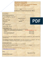 Registration Form National Conference