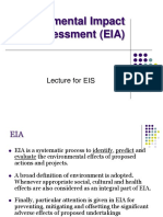 Environmental Impact Assessment (EIA) : Lecture For EIS