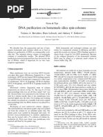 DNA Purification On Homemade Spin Columns