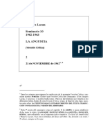 Seminario 10: Enseñar lo inenseñable de la angustia