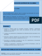 Flexibilidad y Educacion Superior en Colombia