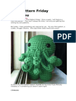 Crochet Cthulhu Pattern