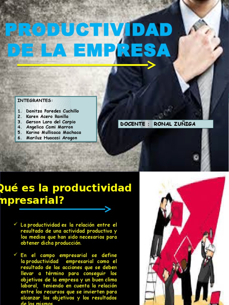 Factores que influyen en la productividad empresarial | PDF | Producto ...