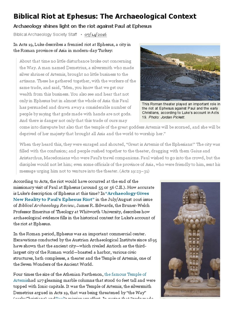 Biblical Riot at Ephesus_ the Archaeological Context - Biblical ...