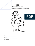 Elementary Schools Summer Reading and Writing Journal