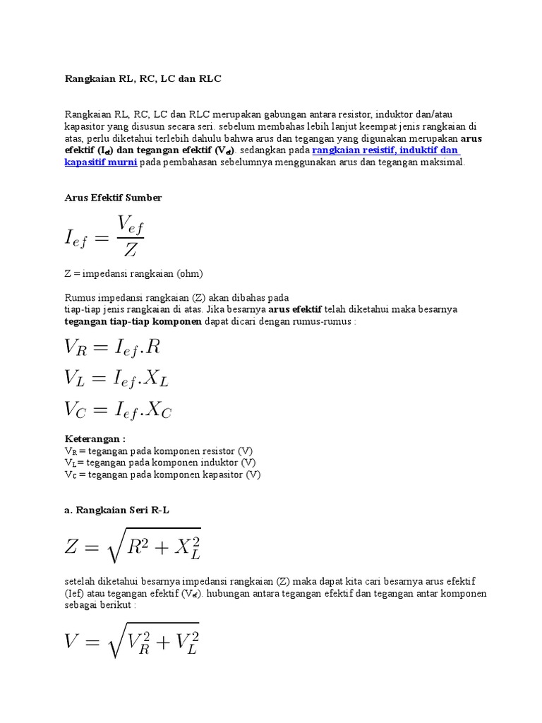 Teori RLC | PDF