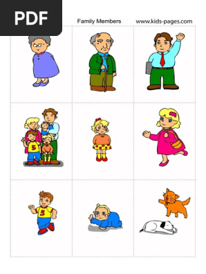 Family Members Flashcards | Pdf