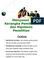 Menyusun Kerangka Pemikiran Dan Hipotesis Penelitian