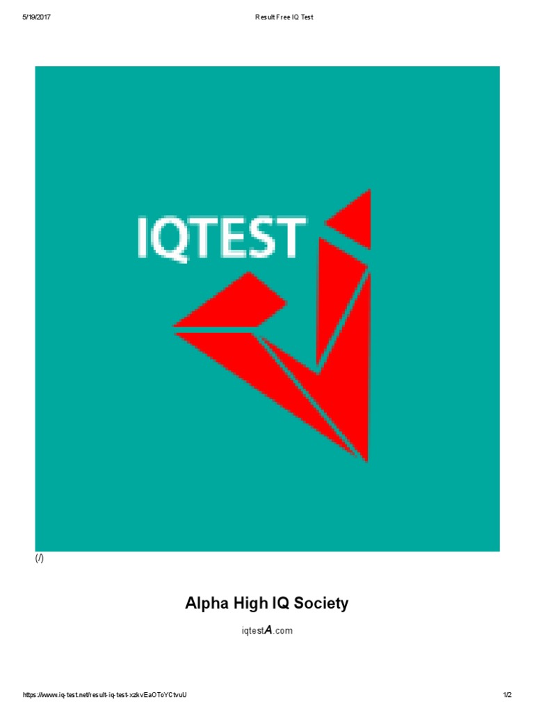 Result Free IQ Test PDF