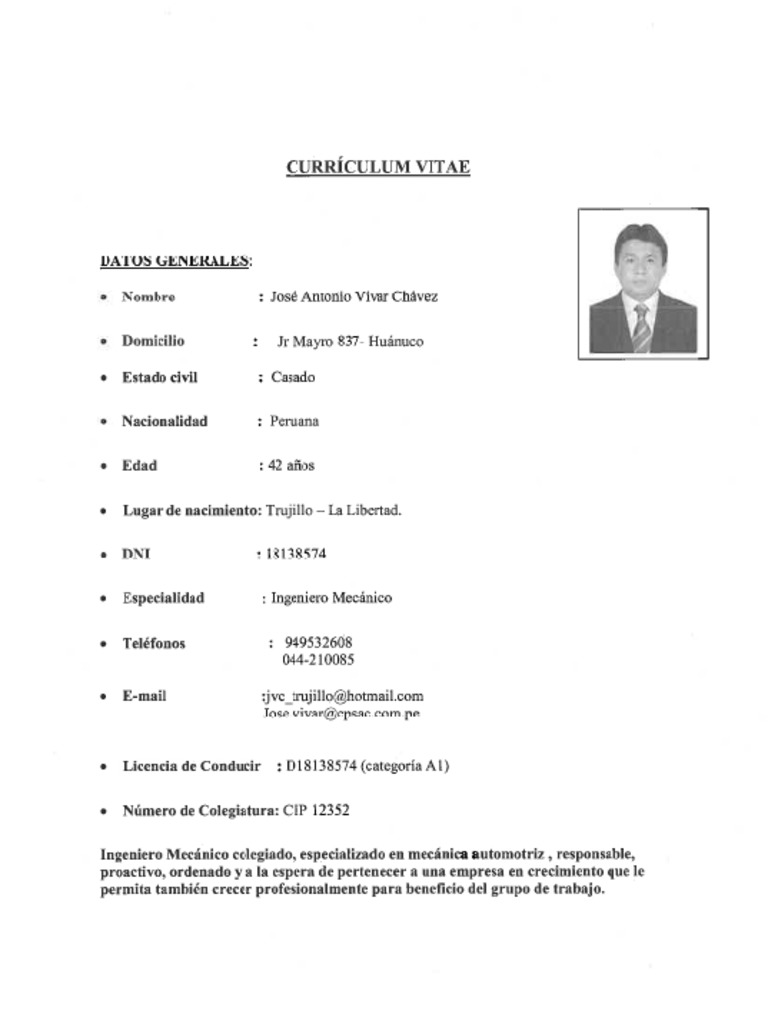 CV Compacto | PDF