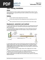 As and A Level Physics Core Practical 5 Young Modulus (Student Teacher ...