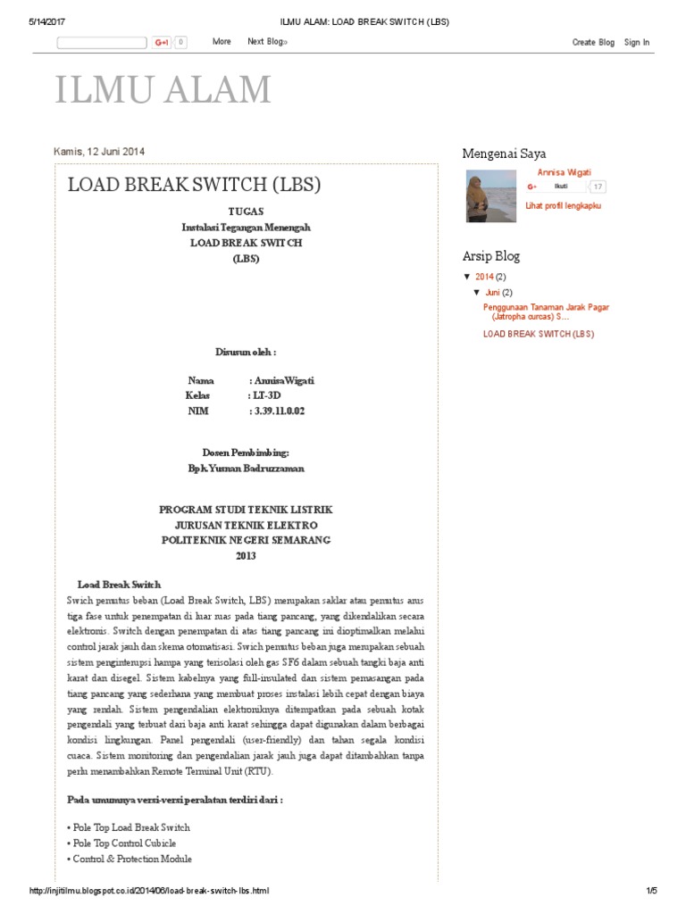 Load Break Switch (LBS) | PDF