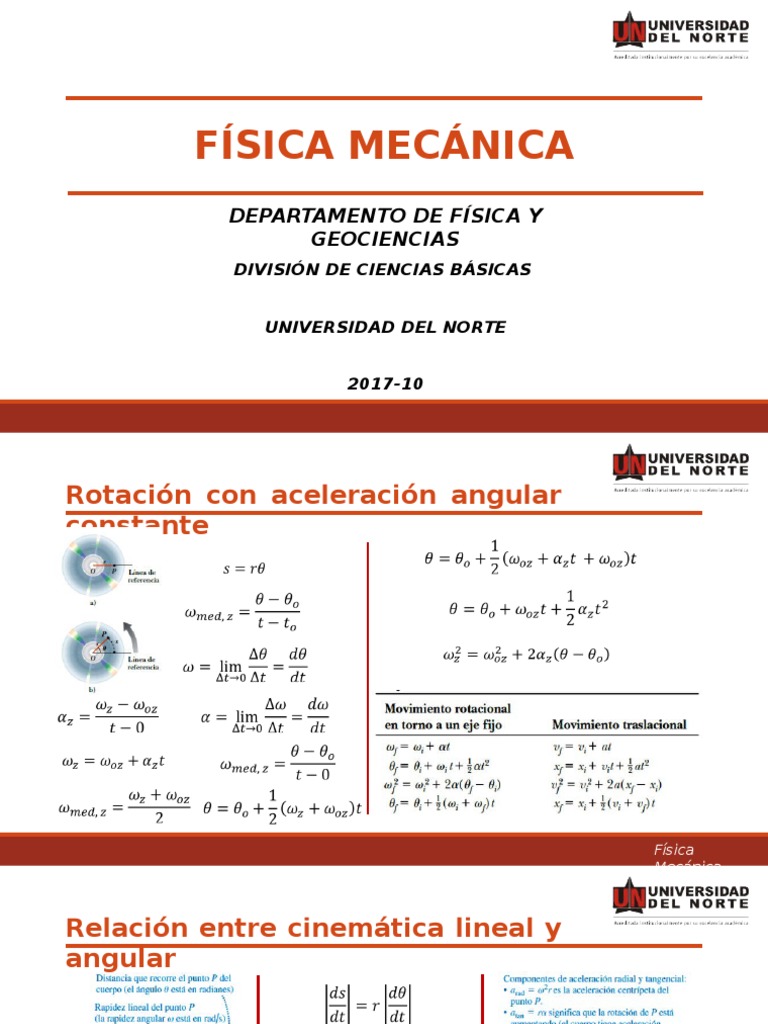 16. Rotacion Con Aceleracion Angular Constante
