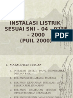 Instalasi Listrik - Puil 2000