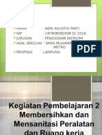 PTT KP 2 Membersihkan Dan Mensanitasi Peralatan Dan Ruang Kerja