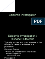 Epidemic Investigation