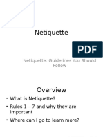 Net Etiquettes