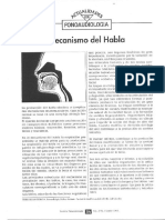 Actualidades en Fonoaudiologia Mecanismo Del Habla PDF