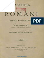 Simion Florea Marian-Nasterea La Romă Ni - Studiĺ Etnograficĺ . EdiČ Iunea AcademieÄ RomĂ Ne-Lito-Tipografica GĂ BL (1892) PDF