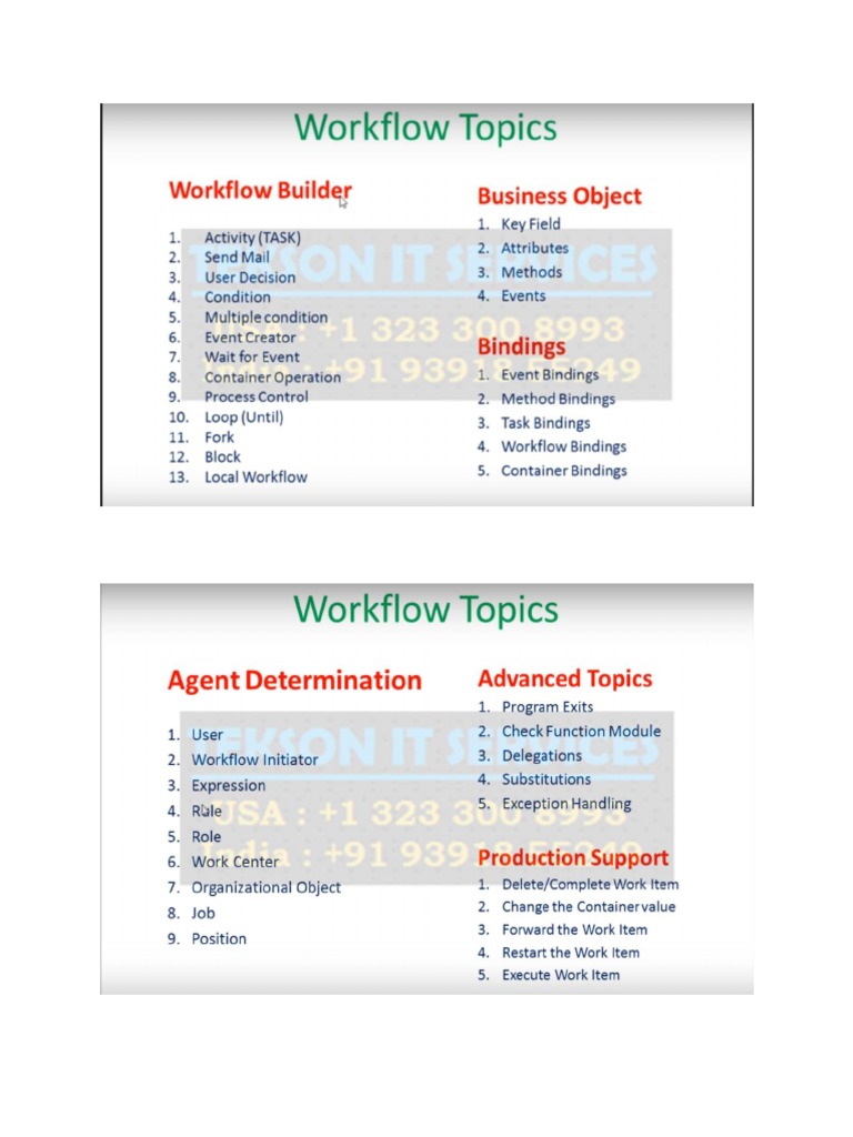 SAP Workflow Online Training Course | PDF | Workflow | Business Process