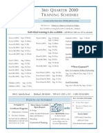 3rd QRT 2010 Schedule