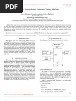 Biometric System Based Electronic Voting Machine