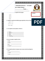 Avaliação Formativa Grego