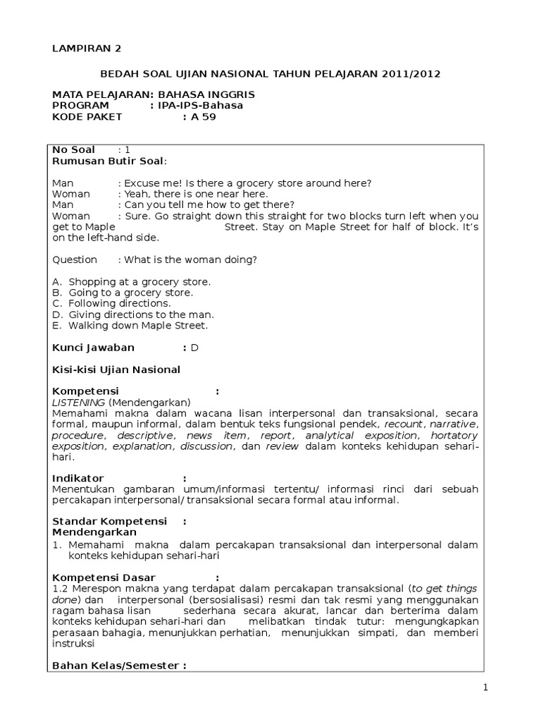 Contoh Hortatory Exposition Text Tentang Ujian Nasional 