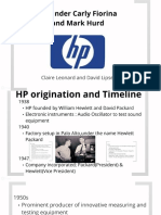 HP Under Carly Fiorina and Mark Hurd