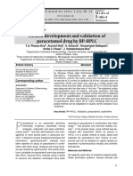 Method Development and Validation of Paracetamol Drug by RP-HPLC - 3 PDF