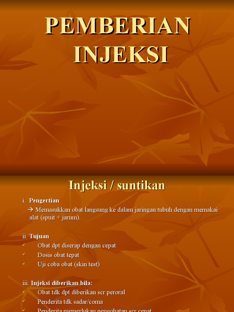 Injeksi | PDF