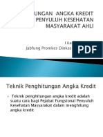 Penghitungan Angka Kredit PKM Ahli