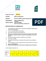 Solved NZDE and BEngTech Mechanical Semester 1 2014-1