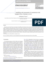 Taroun Towards Better Modeling Const Risk Lit Review PDF
