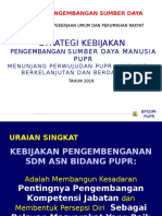 Kebijakan Pengembangan SDM ASN Bidang Infrastruktur