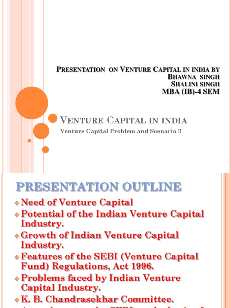 Issues and Growth of VC in India | PDF | Venture Capital | Corporate ...