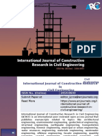 International Journal of Constructive Research in Civil Engineering - ARC Journals