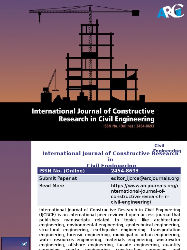International Journal of Constructive Research | PDF | Civil ...
